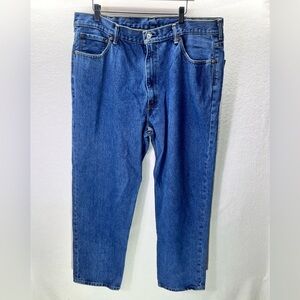 Men’s Levi’s 550 Relaxed Fit Jeans‎ Mens 42/32 Blue Denim Cotton Pants Work 1973